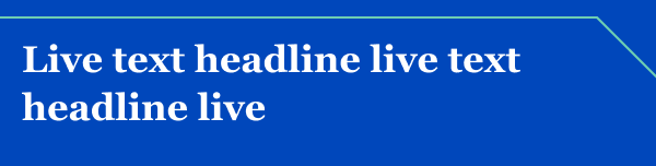 Banner with Accented Blue Background