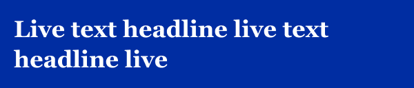 Banner with Blue Background