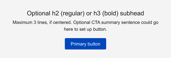 Primary CTA- Gray Background