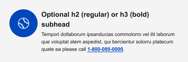 Secondary CTA - with bold subhead