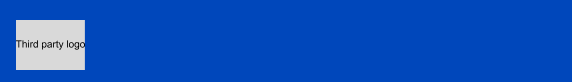 Header with Blue Background